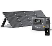 AFERIY Generador Solar 2400 W con Panel de 200 W, Estación de Alimentación Portátil de 2048 Wh (Pico de 4800 W), Batería LiFePO4, 220 V-240 V, Plegable USB, IP65