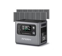 AFERIY Generador Solar 2800 W Con 2 MóDulos Solares 400 W 2048 Wh LiFePO4 Carga Rápida En 15 H 13 Salidas Onda Sinusoidal Pura 230 V Sai Ampliable A 4096 Wh Generador Solar Para Acampada 2025 Nuevo