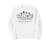 Aférrate a lo Que Tienes Hombres Cristianos Mujeres aman a Dios Jesús Sudadera