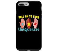 Aférrate a tu singularidad Autismo Awanress Apoyo autista Carcasa para iPhone 7 Plus/8 Plus