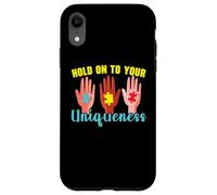 Aférrate a tu singularidad Autismo Awanress Apoyo autista Carcasa para iPhone XR