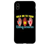 Aférrate a tu singularidad Autismo Awanress Apoyo autista Carcasa para iPhone XS Max