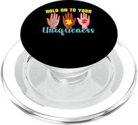 Aférrate a tu singularidad Autismo Awanress Apoyo autista PopSockets PopGrip para MagSafe