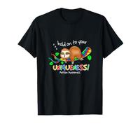 Aférrate a tu singularidad Perezoso Conciencia sobre el autismo Camiseta