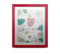 aFFa frames, Batino, Marco de fotos de madera, Ligero, Rectángulo, con cristal acrílico, fondo HDF, Rojo, 30 x 40 cm