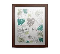 aFFa frames, Batino, Marco de fotos de madera, Ligero, Rectángulo, con frontal de cristal acrílico, Soporte HDF, Marrón, 40 x 50 cm