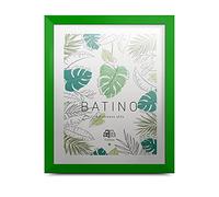 aFFa frames, Batino, Marco de fotos de madera, Ligero, Rectángulo, con frontal de cristal acrílico, Soporte HDF, Verde, 30 x 40 cm