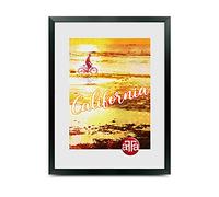 aFFa frames, California, marco de fotos de plástico, Ligero, Rectángulo, Con frente de cristal acrílico, Soporte HDF, Negro, A3, 29,7x42 cm