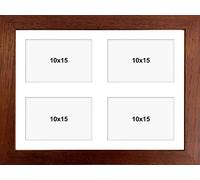 aFFa frames Chalet Marcos de Fotos de Madera Plexiglás Diferentes Tamaños Collage Cuadros Individuales Decoración del Hogar Marcos de Fotos Elegantes y Modernos 30x40 cm Hasta 4 Cuadros Marrón