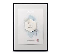 aFFa frames Hekla - Marco de fotos de fibra de densidad media, marco de fotos con cristal acrílico, negro, 24 x 30 cm