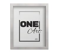 aFFa frames, Hekla, marco de fotos de MDF, fácil de limpiar, rectángulo, con frente de cristal acrílico, blanco, 40 x 60 cm