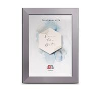 aFFa frames Hekla Marco de fotos MDF, marco de fotos con cristal acrílico, plateado, A4, 21 x 29,7 cm