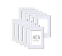 aFFa frames Passe Partout | Paspartú Minimalista para exhibir tus Fotos, Pósteres, Diplomas | Cartón, Blanco, 40x50 cm | Kit de 10