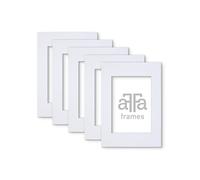 aFFa frames Passe Partout | Paspartú Minimalista para exhibir tus Fotos, Pósteres, Diplomas | Cartón, Blanco, 40x50 cm | Kit de 5