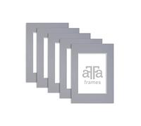 aFFa frames Passe Partout | Paspartú Minimalista para exhibir tus Fotos, Pósteres, Diplomas | Cartón, Gris, 30x40 cm | Kit de 5