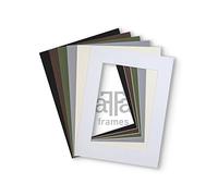 aFFa frames Passe Partout | Paspartú Minimalista para exhibir tus Fotos, Pósteres, Diplomas | Cartón, Mezcla de colores, 29,7x42 cm | Kit de 5