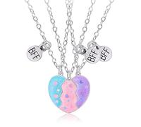 AffeGifts Collares de la Amistad para 3, Mejores Amigas Magnet Collar Best Friends para Cumpleaños de Graduación de Mi Mejor Amigo