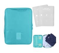 AffeGifts Porta Camisas Viaje, Bolsa para Camisas de Viaje Portátil Organizador de Viaje para Camisa y Corbatas Anti-Arrugas Shirt Travel Bag para Viajes (Azul)