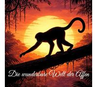 Affen - Faszinierendes Malbuch: 35 detailreiche Malvorlagen von Gorillas, Schimpansen & anderen Affen für Kinder und Erwachsene