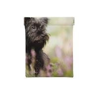Affenpinscher Césped Perros Negros Monkey Terrier, Squeeze Top Wallet Bolsa de Almacenamiento para Mujer Monedero pequeño Bolsa de Cambio