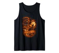 Affenpinscher Howling Moon Dog Fantasy Forrest Wilderness Camiseta sin Mangas