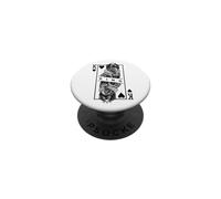 Affenpinscher King of Hearts, Divertido Arte Pop, Amante de los Perros, de Affie PopSockets PopGrip Adhesivo