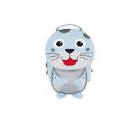 Affenzahn Amigo pequeño mochila infantil sostenible 1-3 años guardería ergonómica con tirador, reflectante y etiqueta con nombre Sello - Azul