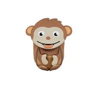 Affenzahn Amigo pequeño Mochila Infantil sostenible 1-3 años guardería ergonómica con Tirador, Reflectante y Etiqueta con Nombre Affenzahn - Marrón