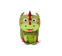 Affenzahn Amigo pequeño mochila infantil sostenible 1-3 años guardería ergonómica con tirador, reflectante y etiqueta con nombre Dragón - Verde