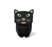 Affenzahn Amigo pequeño mochila infantil sostenible 1-3 años guardería ergonómica con tirador, reflectante y etiqueta con nombre Pantera - Negro