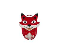 Affenzahn Amigo pequeño mochila infantil sostenible 1-3 años guardería ergonómica con tirador, reflectante y etiqueta con nombre Zorro - Rojo