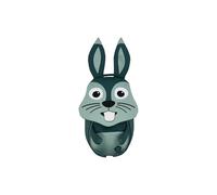 Affenzahn Amigo pequeño mochila infantil sostenible 1-3 años guardería ergonómica con tirador, reflectante y etiqueta con nombre Conejo - Turquesa