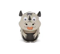 Affenzahn Amigo pequeño mochila infantil sostenible 1-3 años guardería ergonómica con tirador, reflectante y etiqueta con nombre Rinoceronte - Beis