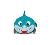 Affenzahn Bolsa para Manillar con Soporte de Velcro para Bicicleta, Patinete y Bicicleta de tiburón, Color Azul