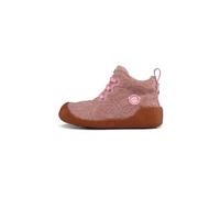 Affenzahn Lauflerner Starty - Zapatillas de transición (piel, cálidas, coloridas, con trabilla y cordones, tallas 19-26), Ciervo Rosa, 22 EU