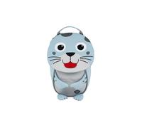 AFFENZAHN Mochila infantil Pequeños Amigos - Foca azul claro