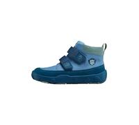Affenzahn Zapatilla Entretiempo Piel Friendy Piel Transpirable Resistente a la Intemperie con Suela Antideslizante y reflectores, Talla 21-32 Tiburón - Azul