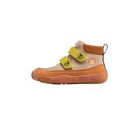 Affenzahn Zapatilla Entretiempo Piel Friendy Piel Transpirable Resistente a la Intemperie con Suela Antideslizante y reflectores, Talla 21-32 Gato - Beis