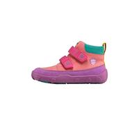 Affenzahn Zapatilla Entretiempo Piel Friendy Piel Transpirable Resistente a la Intemperie con Suela Antideslizante y reflectores, Talla 21-32 Búho - Fucsia
