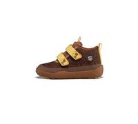 Affenzahn Zapatillas de entretiempo Knit Happy impermeables, transpirables, veganas, con forro frío, cierres de y suela antideslizante, talla 21-32, Tigre Marrón, 28 EU