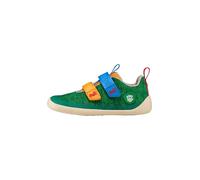 Affenzahn Zapatos descalzos Knit Happy con cierre de velcro, veganos, antideslizantes, flexibles, reflectantes, especialmente ligeros en tamaño 21-32, Affenzahn 10 años verde, 31 EU