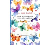 Affermazioni positive e attività di consapevolezza, quaderno di esercizi per la pratica della scrittura per bambini dai 6 ai 10 anni per sviluppare ... 66 pagine e copertina colorata e divertente.