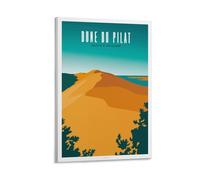 AFFICHE DUNE DU PILAT, Et Banc D'Arguin Pósteres Vitger Póster de Viaje Lienzo Arte de Pared Decoración de la Casa Dormitorio Oficina Pósteres Impresiones Arte de Pared Paitings Rústico Decoración del