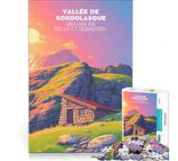 Affiche Refuge Belle Sébastien Rompecabezas de 1000 Piezas | 38x52cm Regalos de cumpleaños educativos para personas con dificultades de aprendizaje regalos de viaje,