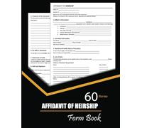 Affidavit of Heirship Form Book: Establish Inheritance Rights