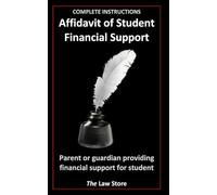 Affidavit of Student Financial Support: Parent Or Guardian Providing Financial Support For Student Plus Attorney Legal Secrets