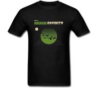 Affinity Haken T Shirt For Men's O-Neck Funny tee Short Sleeve Black M