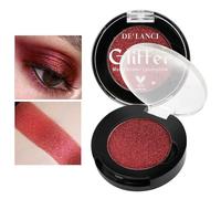 Afflano Paleta de Sombras de Ojos Rojas Individuales, Altamente Pigmentada Dúo Cromo Purpurina Red Eyeshadow, Brillante Color Rojo Oscuro, Maquillaje De Ojos Multidimensional Gótica Maquillaje