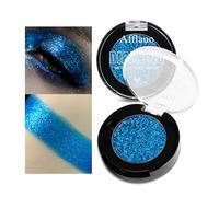 Afflano Sombra azul con purpurina, brillante y holográfica superpigmentada para ojos azules