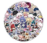 Affoto Pegatinas de Honkai Impact 3, 50 Piezas, Multicolor, Vinilo PVC Impermeable, Animado, Reutilizable, Redonda, Altamente Brillante, Agua Resistente, para Ordenador Portátil, Botella de Agua, etc.